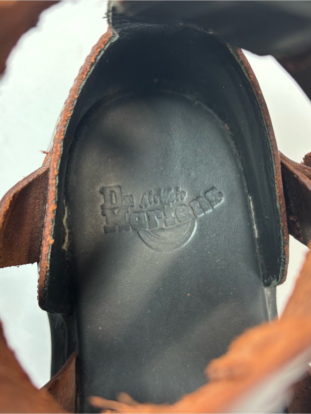 Dr Martens Geraldo Tall Brown Leather Strappy Platform Fisherman Sandals Men 8 - Picture 8 of 10